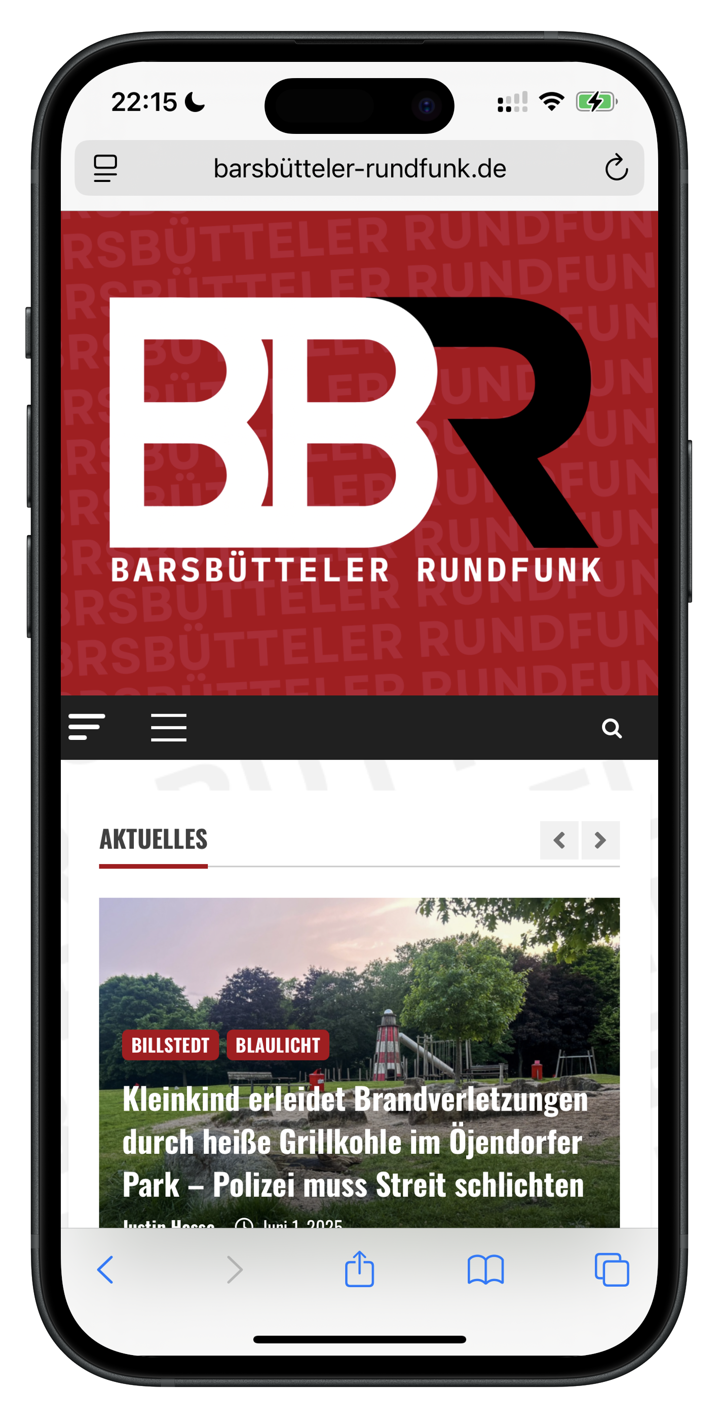 Barsbütteler Rundfunk App Mockup